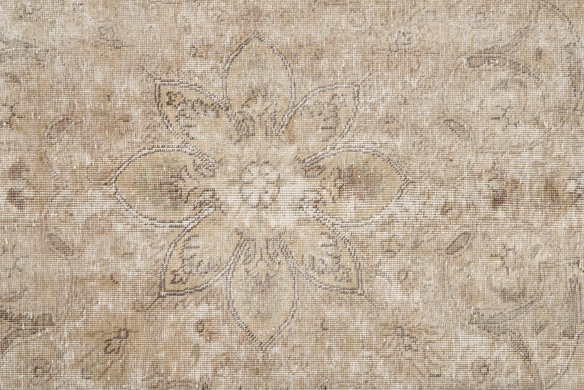 9' 7 x 12' 10 Hand Knotted Ultra Vintage Persian Wool Rug