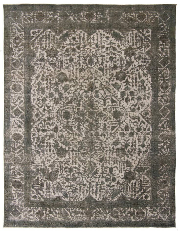 Detail image of 9' 5 x 12' 1 Hand Knotted Ultra Vintage Persian Wool Rug