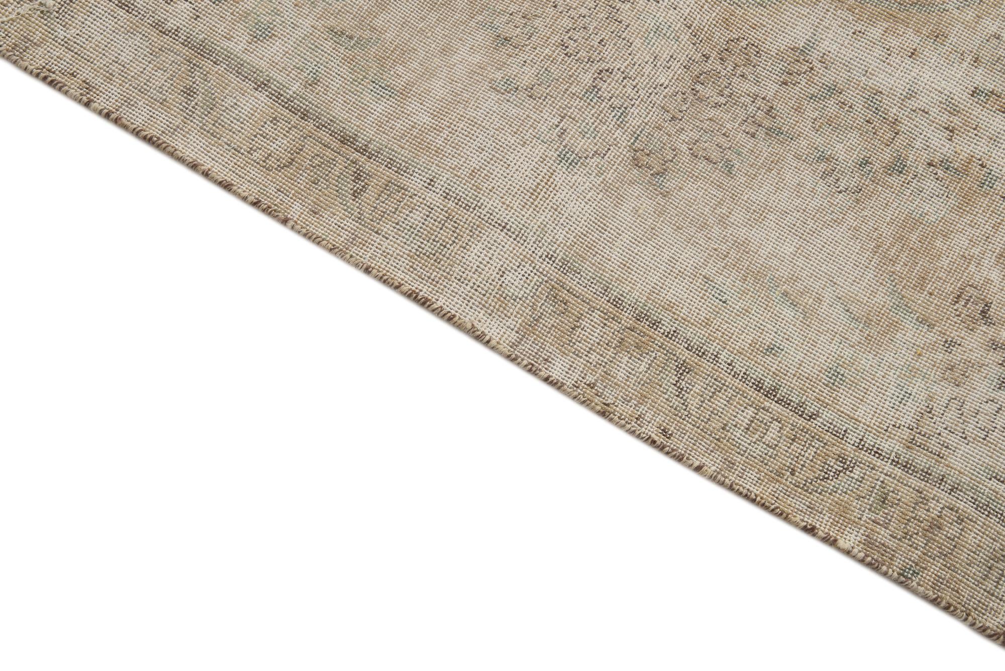 7' x 10' 9 Hand Knotted Ultra Vintage Persian Wool Rug