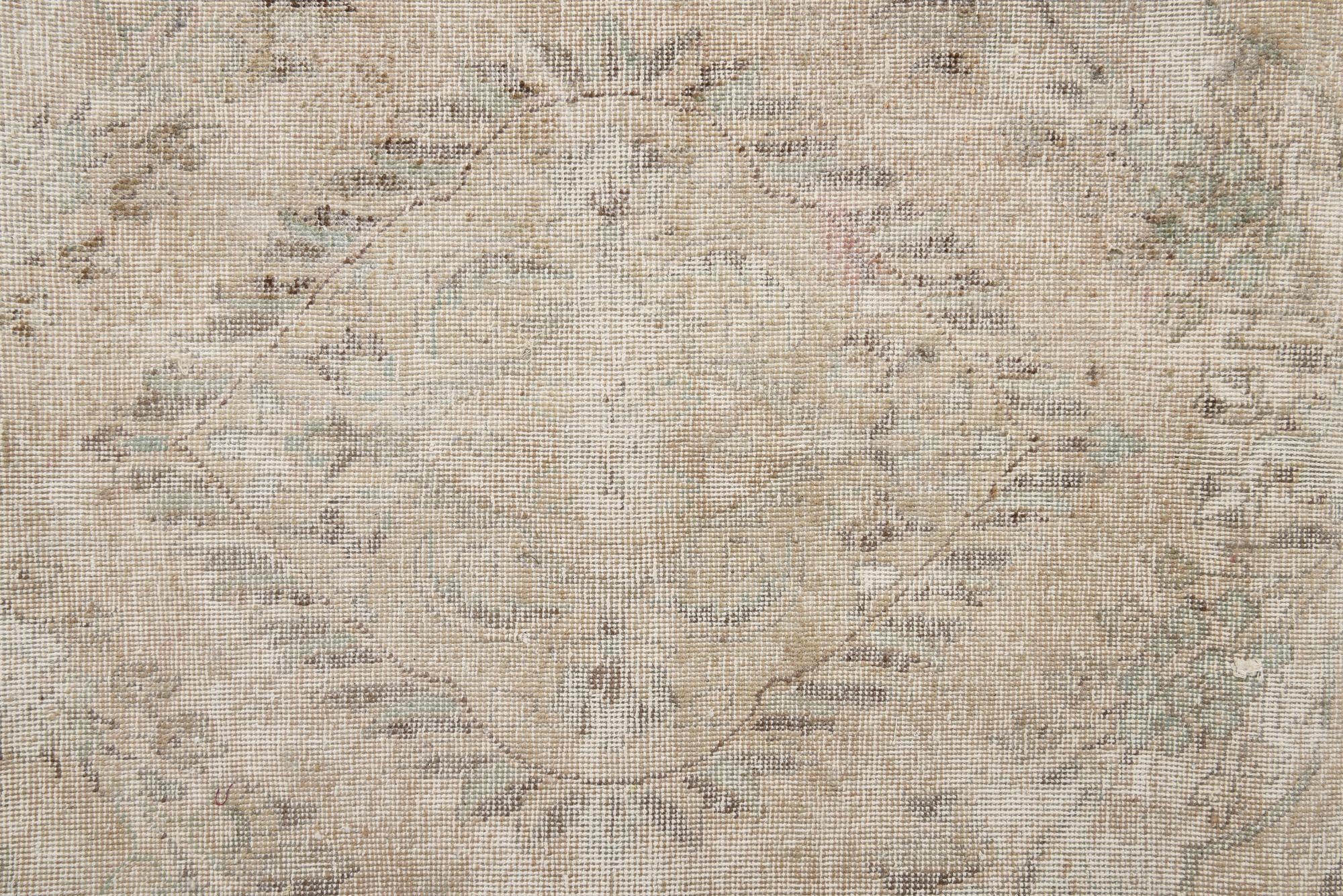 7' x 10' 9 Hand Knotted Ultra Vintage Persian Wool Rug