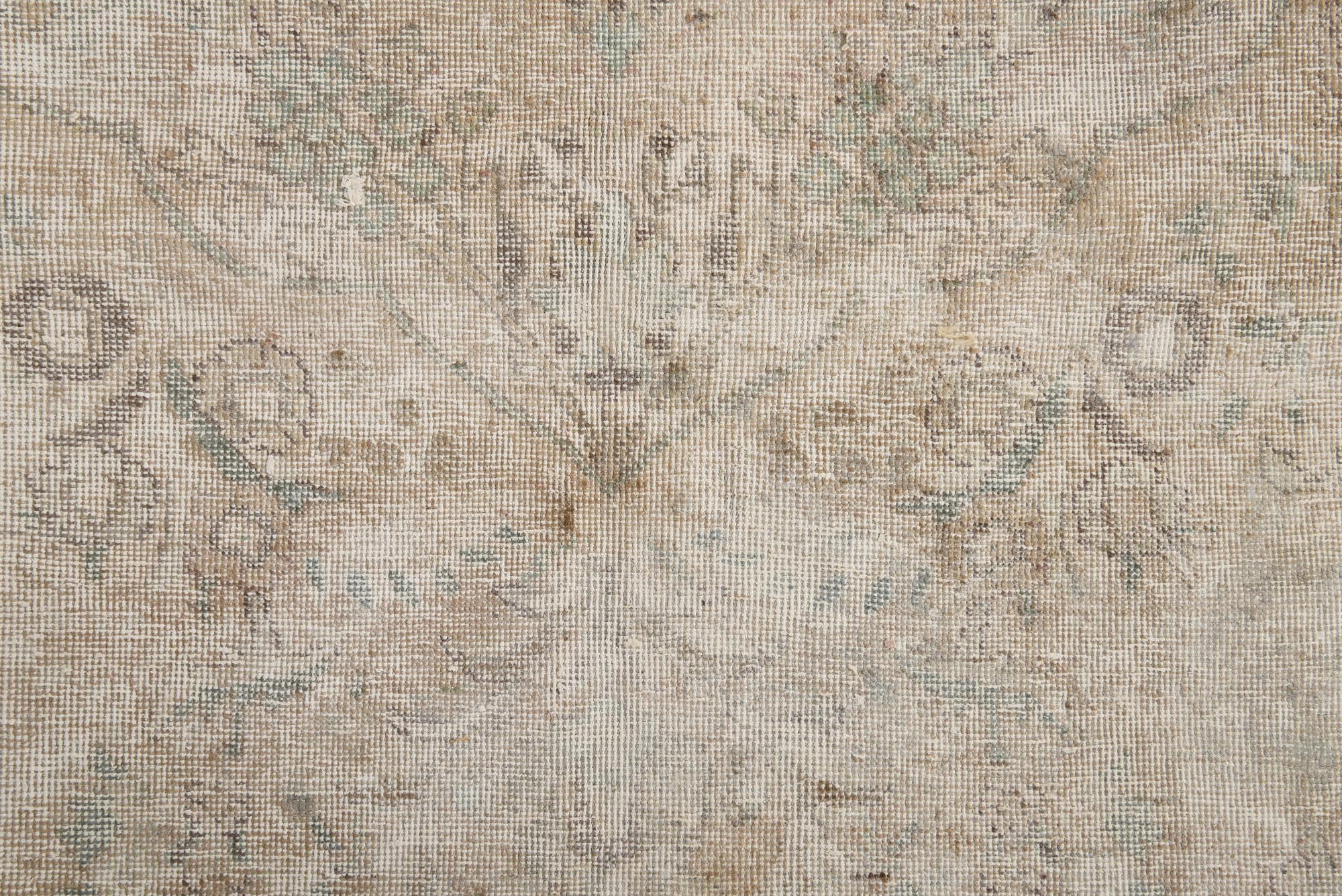 7' x 10' 9 Hand Knotted Ultra Vintage Persian Wool Rug