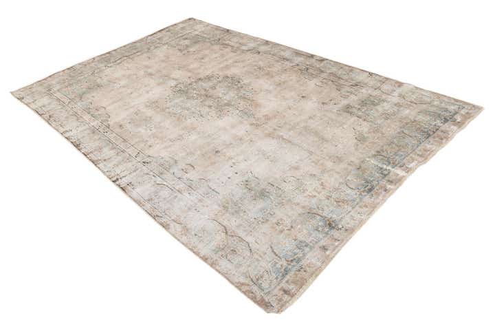 6' 4 x 10' Hand Knotted Ultra Vintage Persian Wool Rug