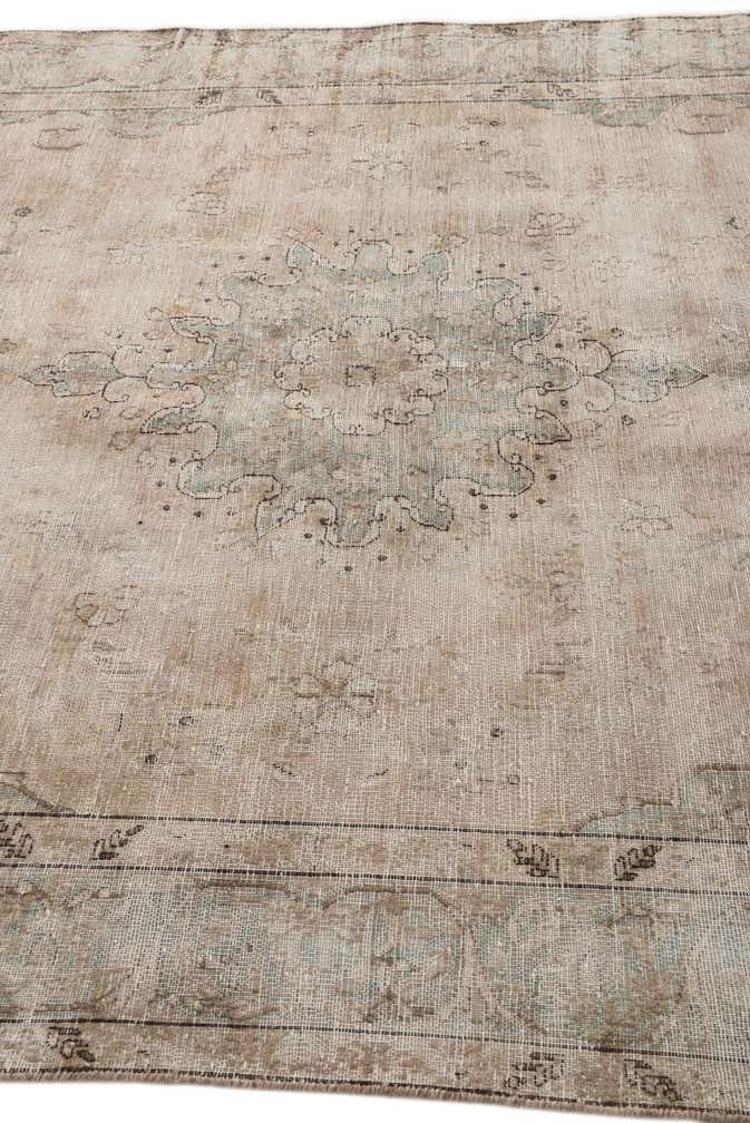 6' 4 x 10' Hand Knotted Ultra Vintage Persian Wool Rug