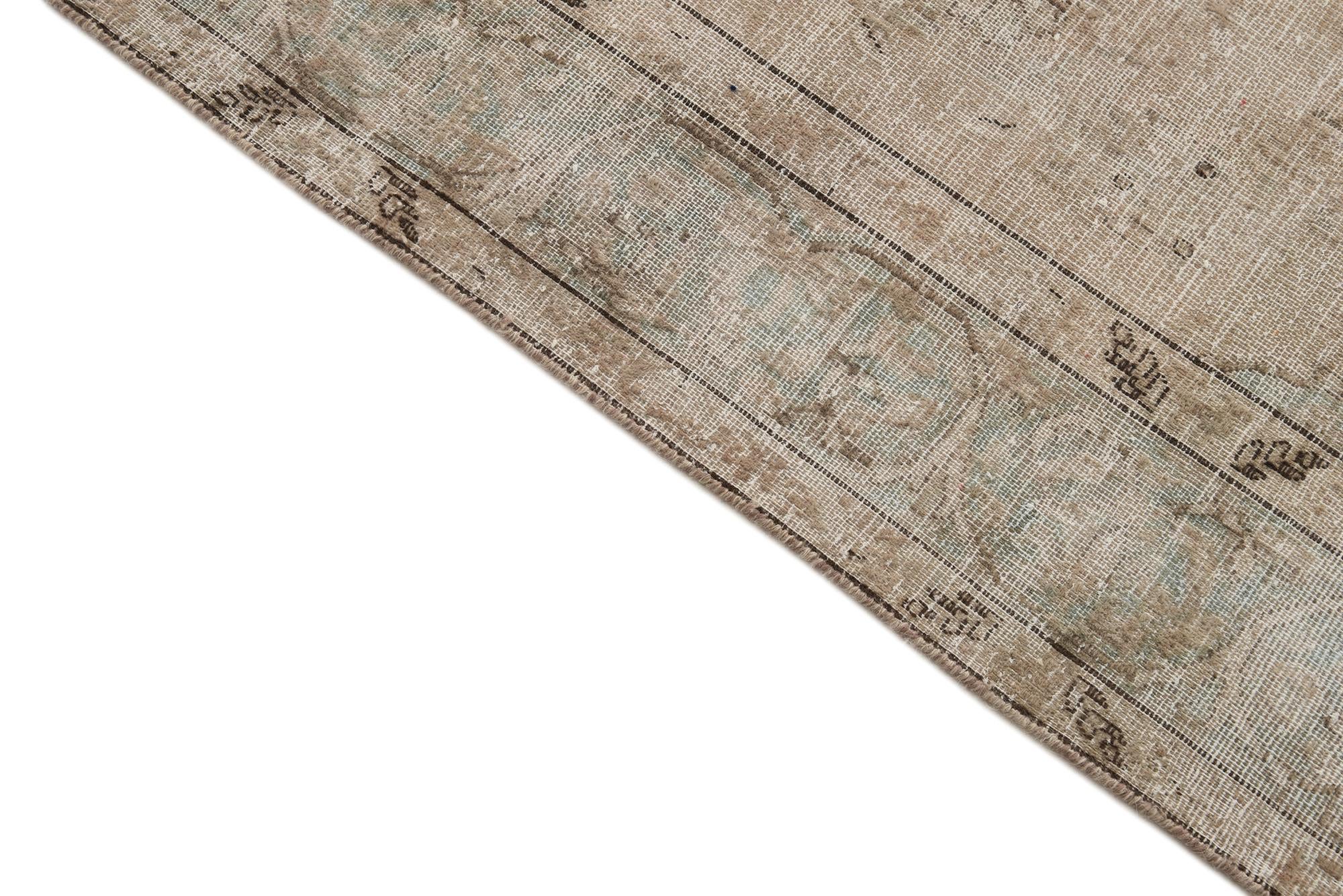 6' 4 x 10' Hand Knotted Ultra Vintage Persian Wool Rug