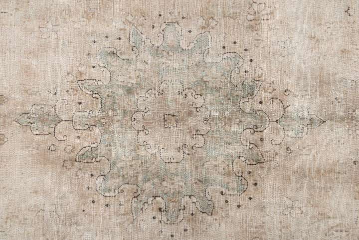6' 4 x 10' Hand Knotted Ultra Vintage Persian Wool Rug