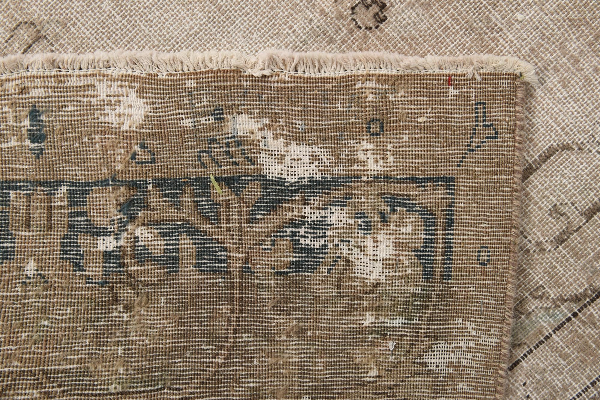 6' 4 x 10' Hand Knotted Ultra Vintage Persian Wool Rug