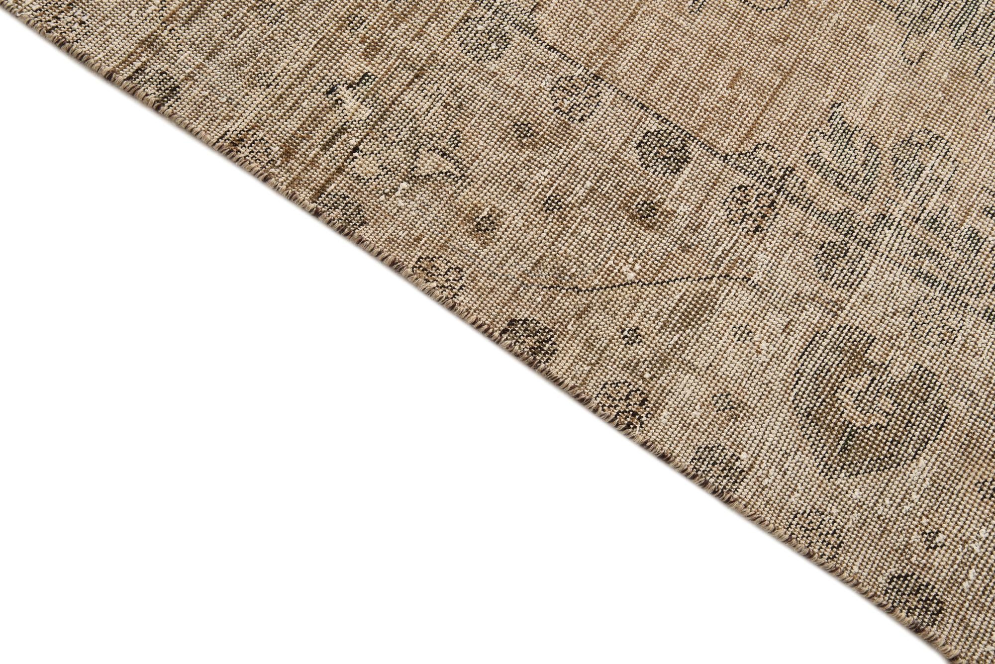 195cm x 285cm Hand Knotted Ultra Vintage Persian Wool Rug