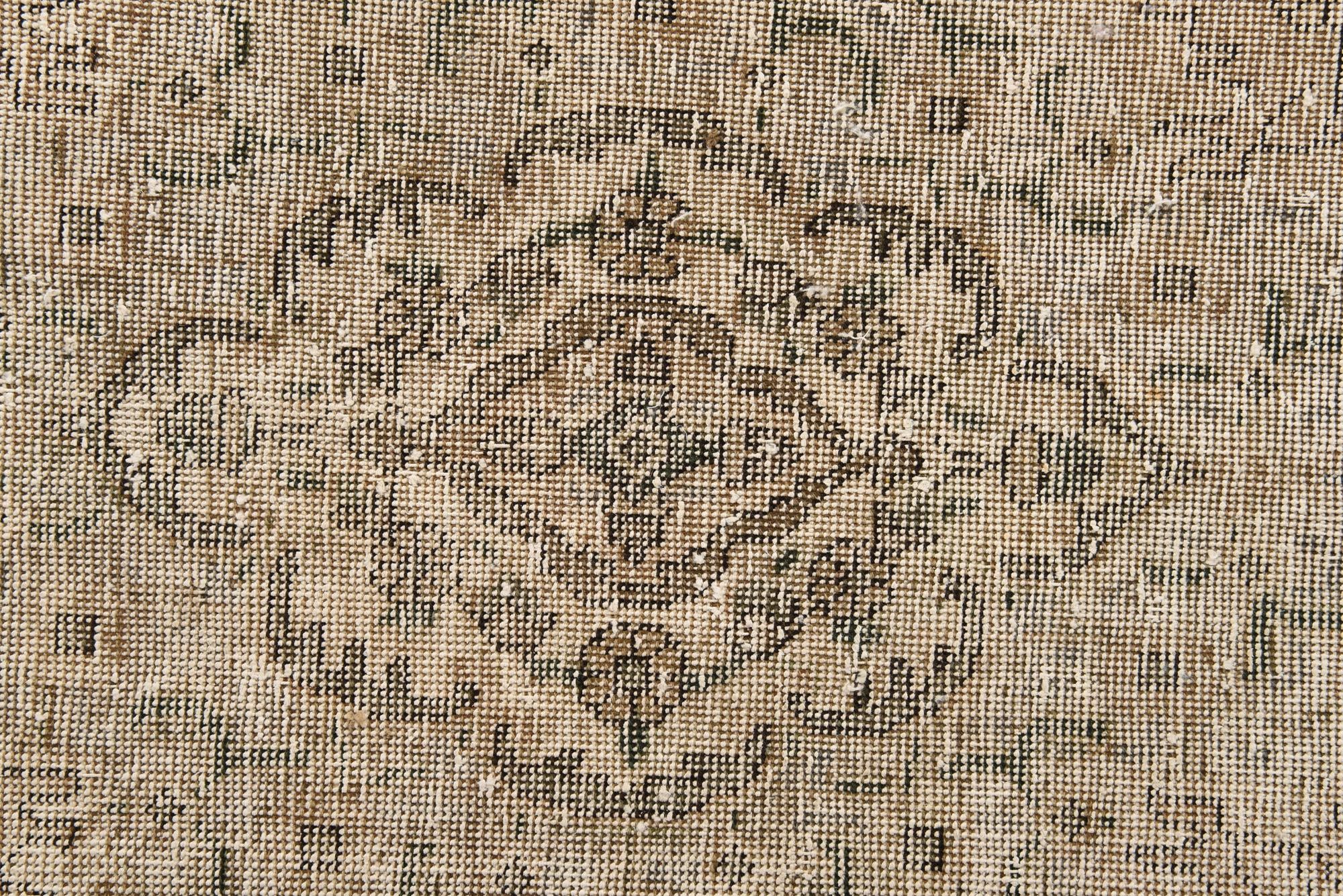 195cm x 285cm Hand Knotted Ultra Vintage Persian Wool Rug