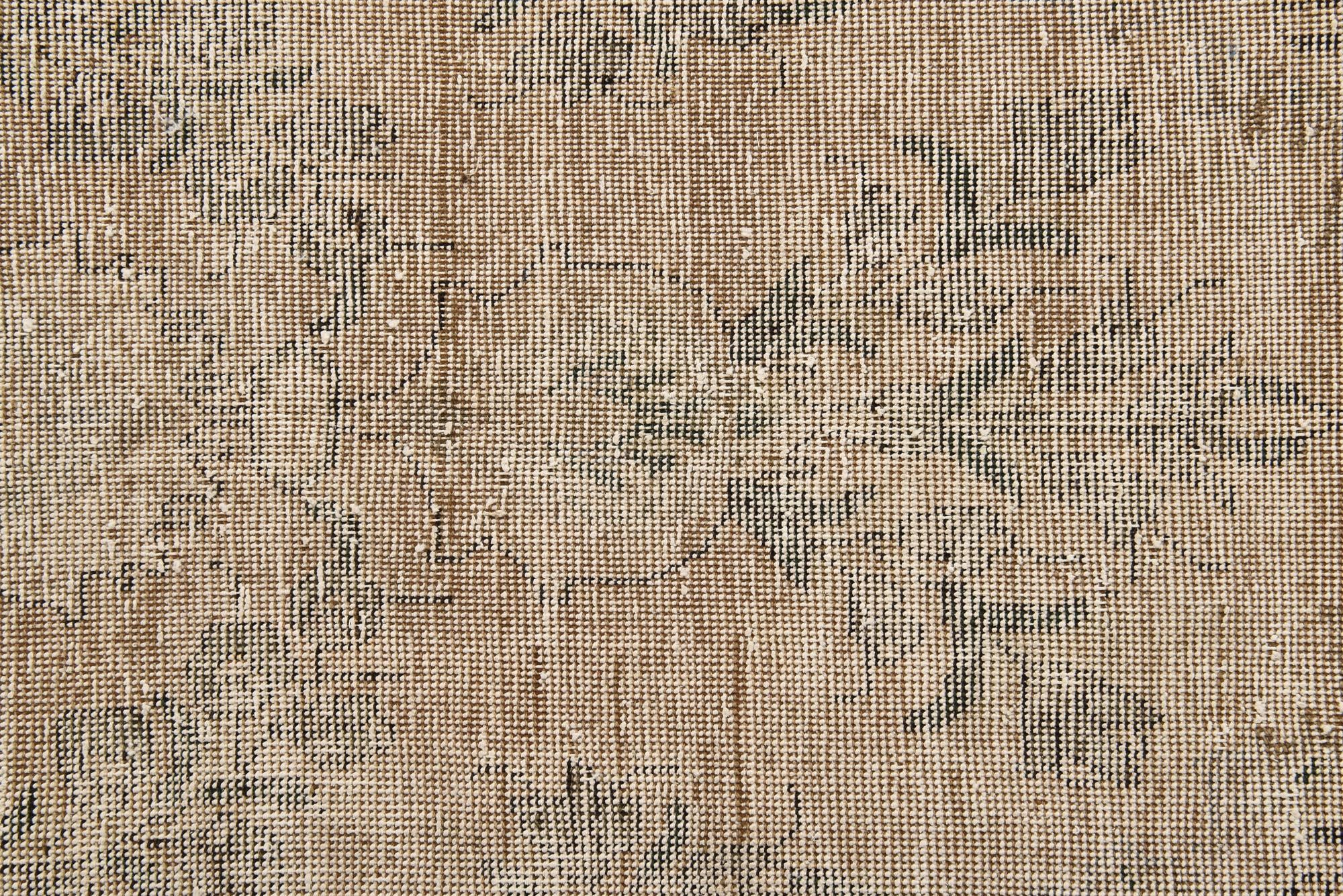195cm x 285cm Hand Knotted Ultra Vintage Persian Wool Rug