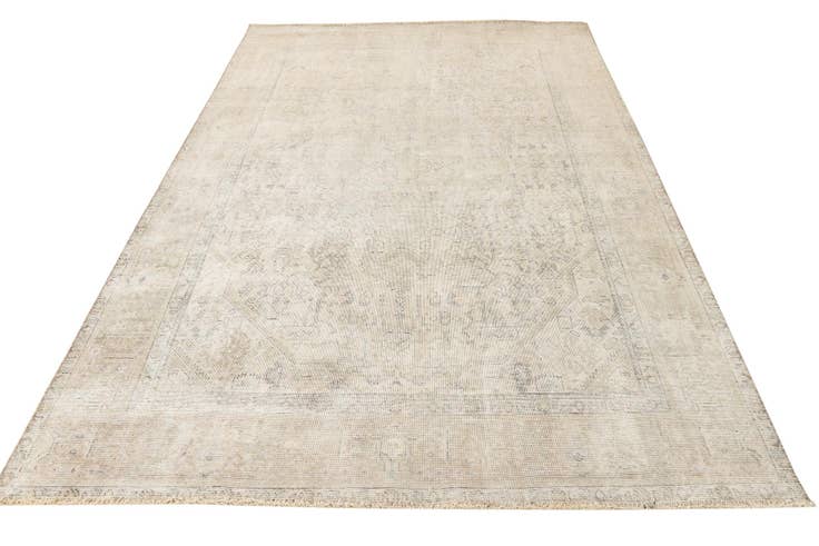 Detail image of 6' 3 x 9' 3 Hand Knotted Ultra Vintage Persian Wool Rug