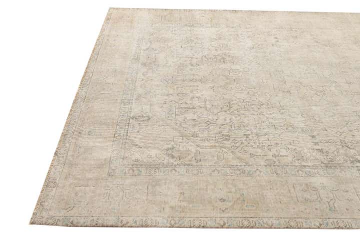 6' 3 x 9' 3 Hand Knotted Ultra Vintage Persian Wool Rug