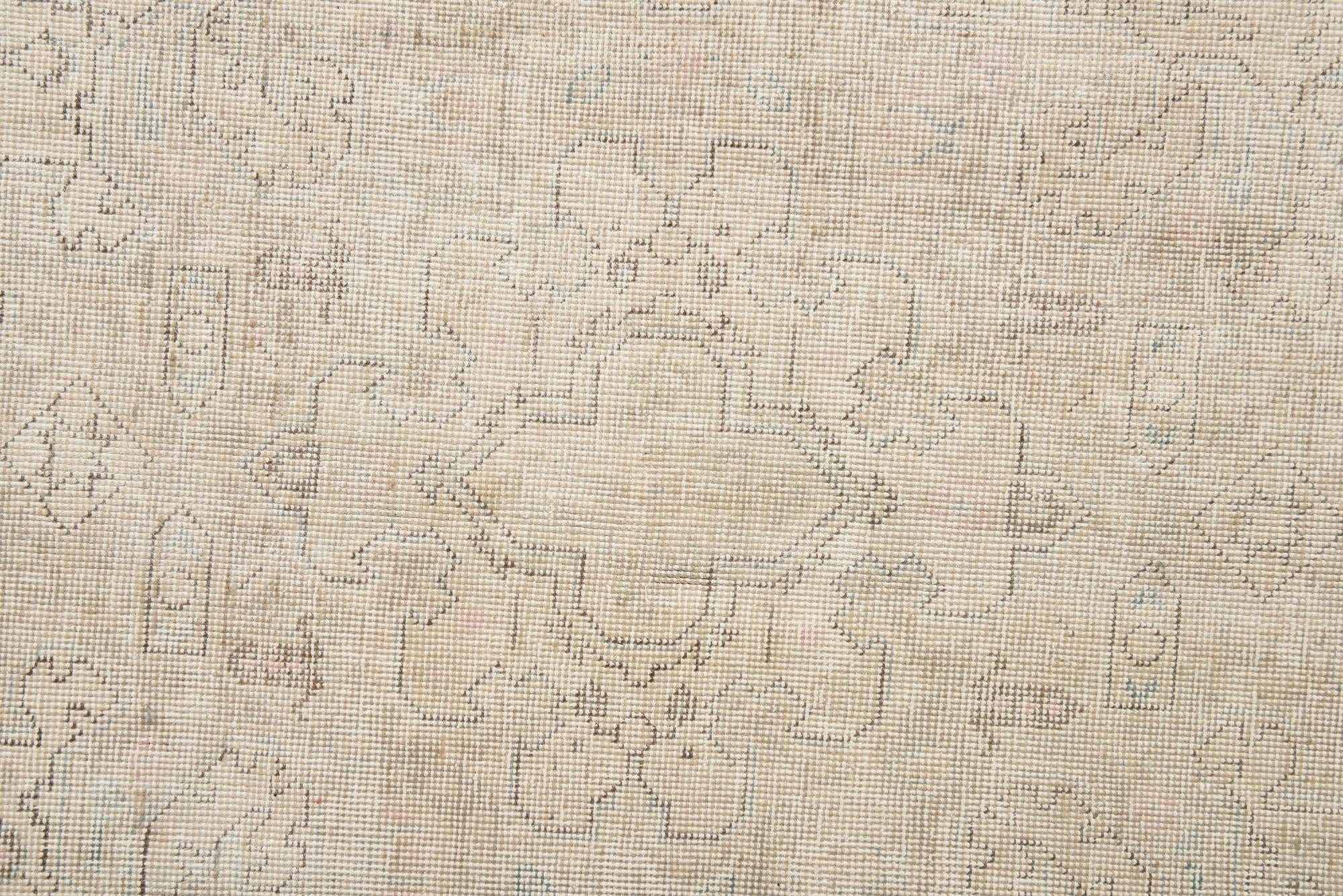 6' 3 x 9' 3 Hand Knotted Ultra Vintage Persian Wool Rug
