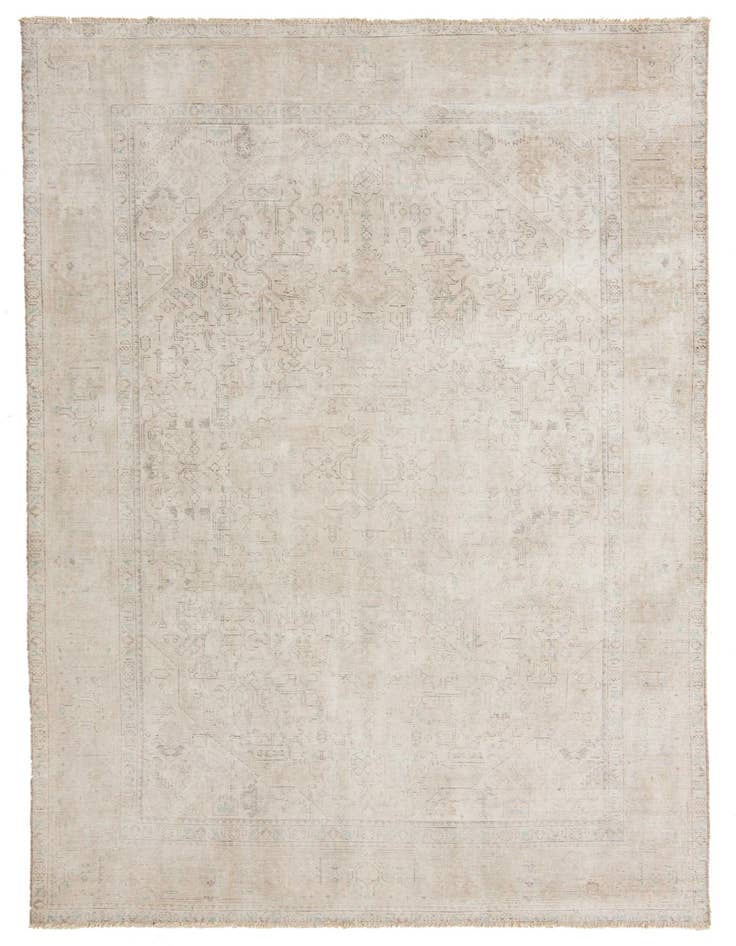Detail image of 6' 3 x 9' 3 Hand Knotted Ultra Vintage Persian Wool Rug