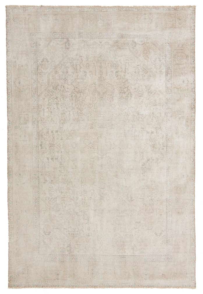 6' 3 x 9' 3 Hand Knotted Ultra Vintage Persian Wool Rug