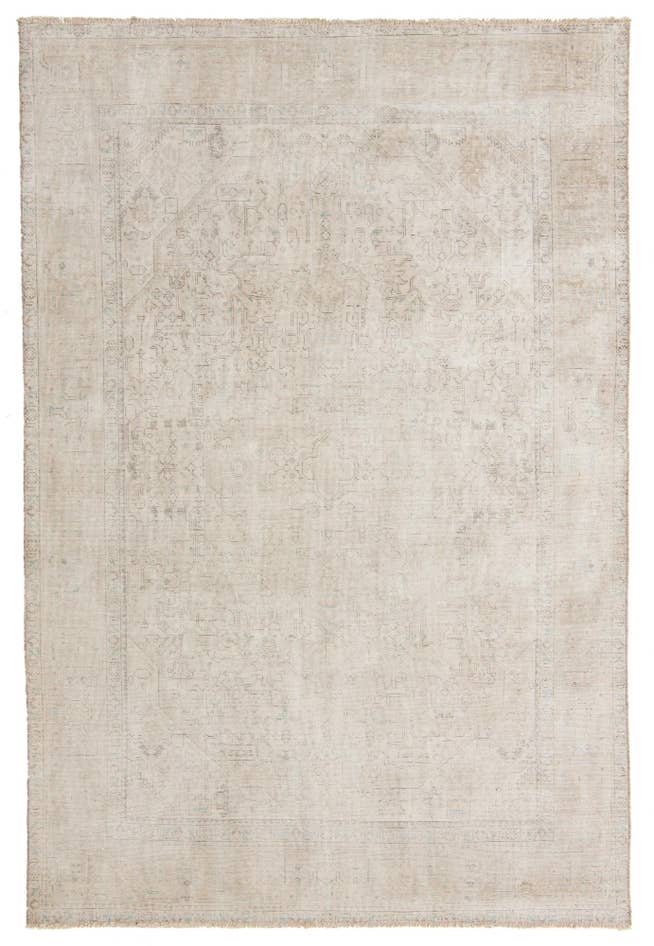 Detail image of 6' 3 x 9' 3 Hand Knotted Ultra Vintage Persian Wool Rug