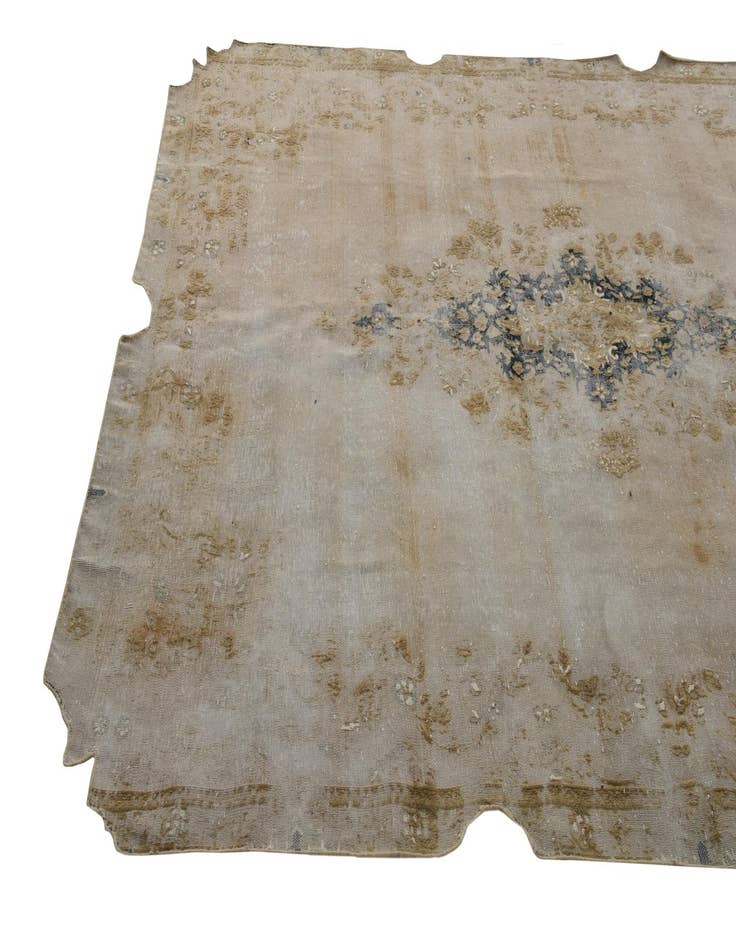 Detail image of 6' 8 x 9' 6  Hand Knotted Ultra Vintage Persian Wool Rug