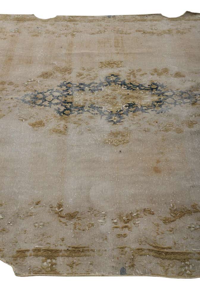 6' 8 x 9' 6 Hand Knotted Ultra Vintage Persian Wool Rug