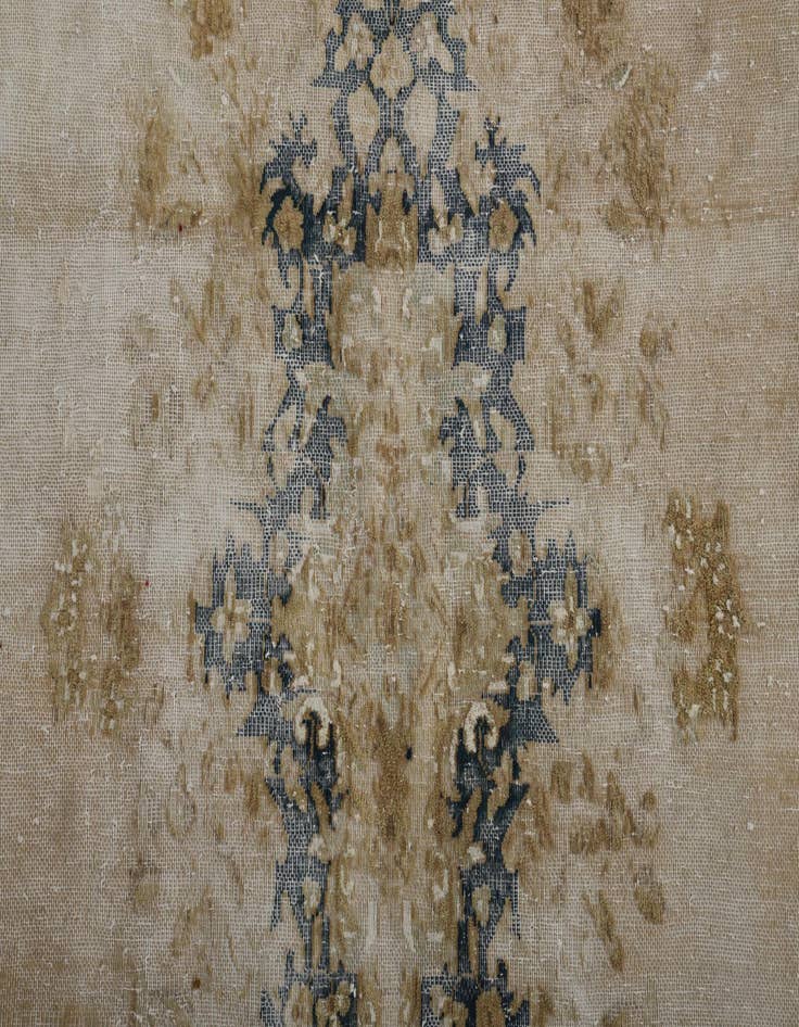 Detail image of 6' 8 x 9' 6  Hand Knotted Ultra Vintage Persian Wool Rug