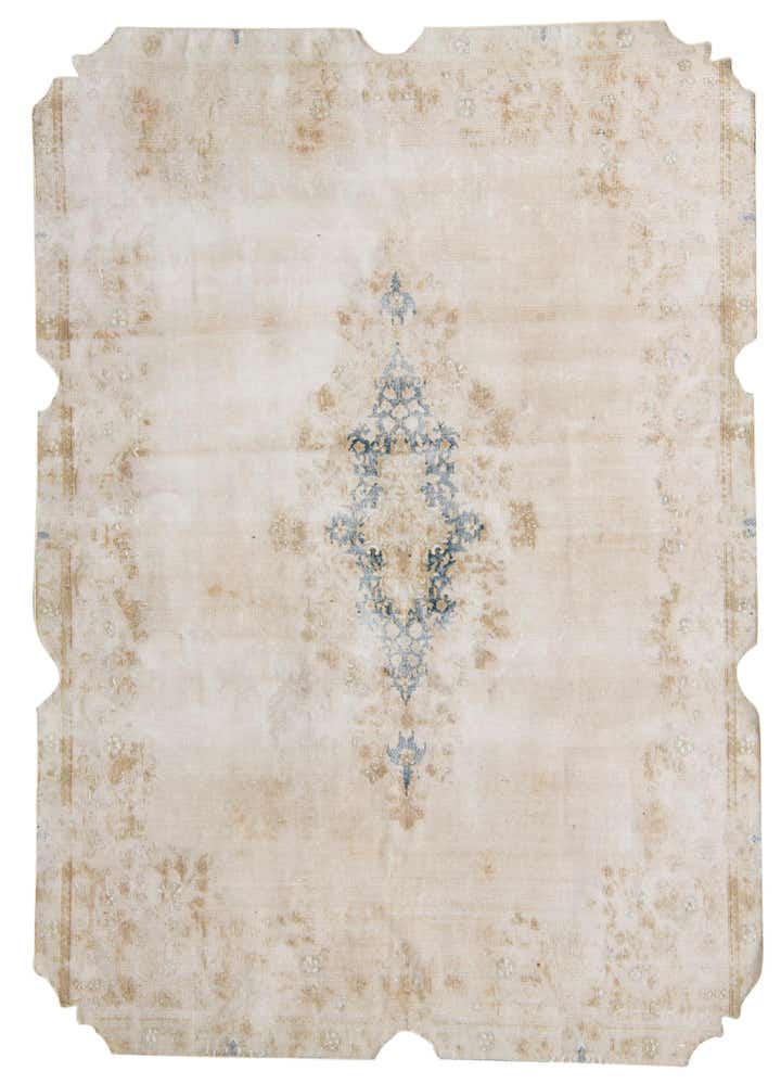 6' 8 x 9' 6 Hand Knotted Ultra Vintage Persian Wool Rug