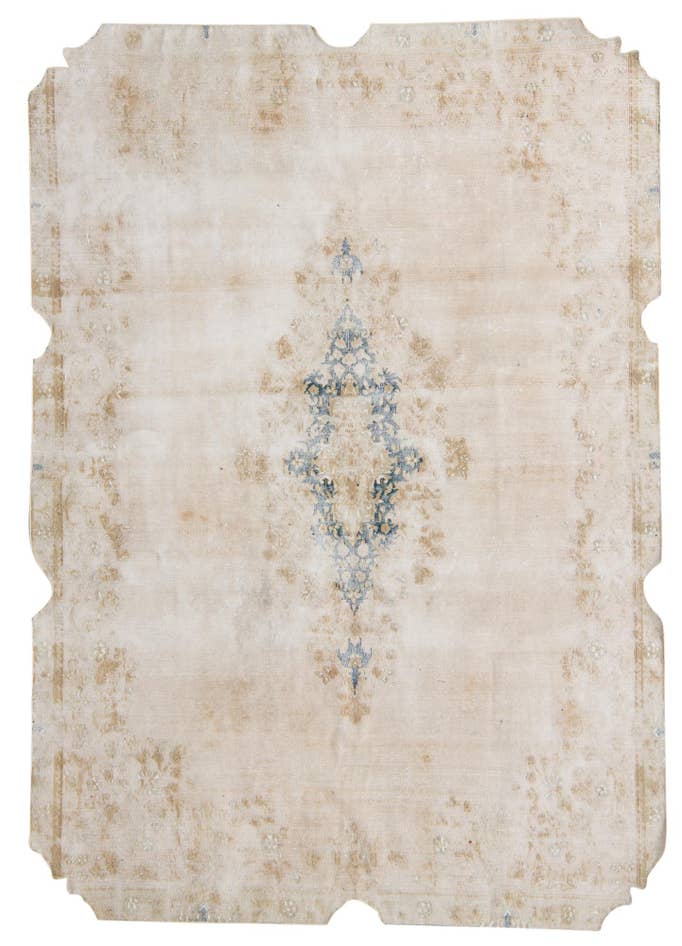 Detail image of 6' 8 x 9' 6 Hand Knotted Ultra Vintage Persian Wool Rug