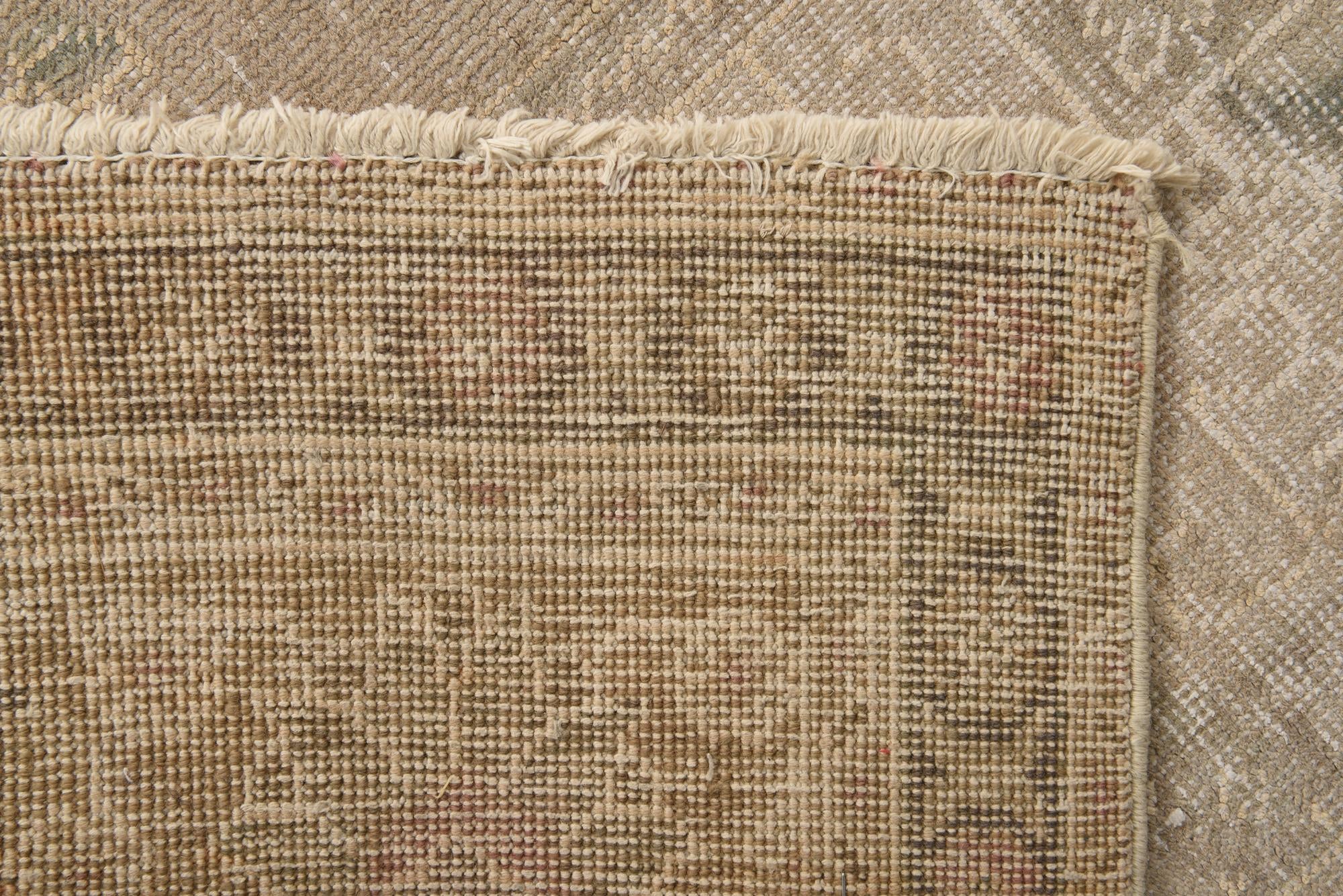 10' x 13' Hand Knotted Ultra Vintage Persian Wool Rug