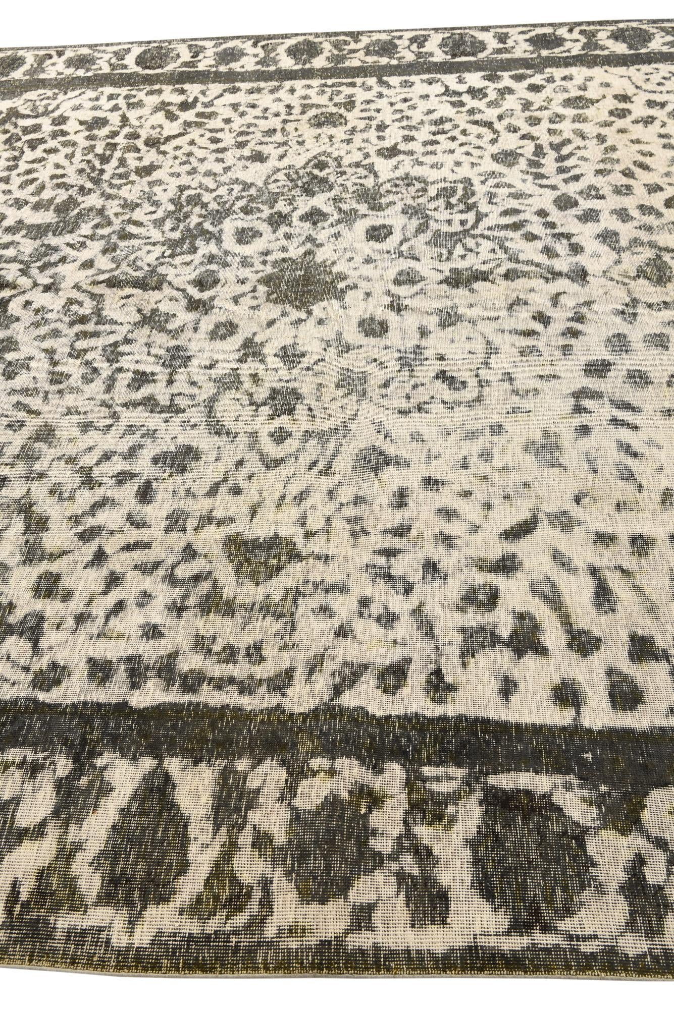 9' 2 x 12' Hand Knotted Ultra Vintage Persian Wool Rug