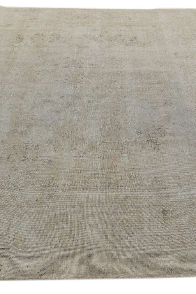 9' 3 x 12' 2 Hand Knotted Ultra Vintage Persian Wool Rug