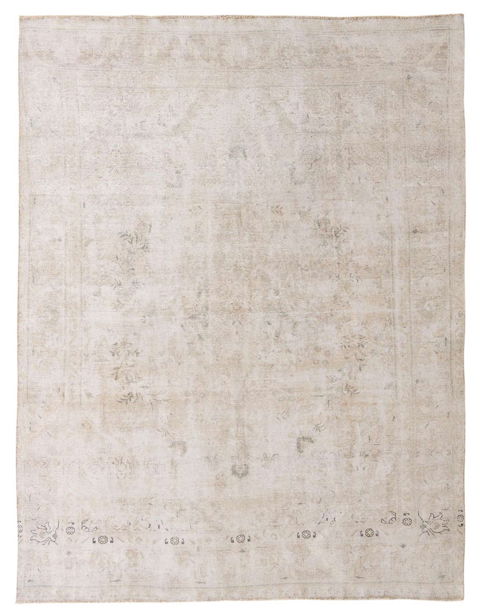 9' 3 x 12' 2 Hand Knotted Ultra Vintage Persian Wool Rug