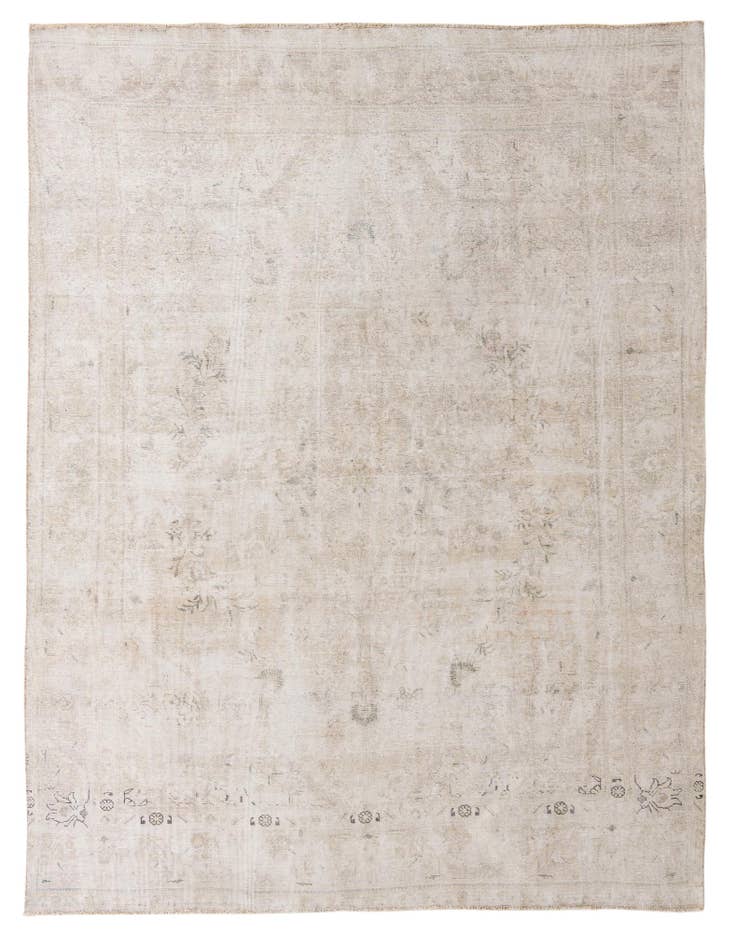 Detail image of 9' 3 x 12' 2 Hand Knotted Ultra Vintage Persian Wool Rug
