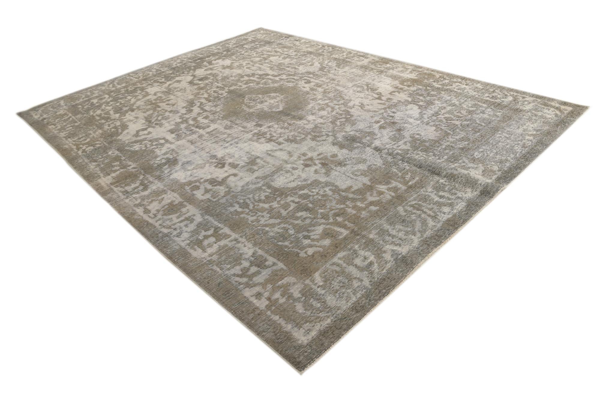 9' 6 x 12' 4 Hand Knotted Ultra Vintage Persian Wool Rug