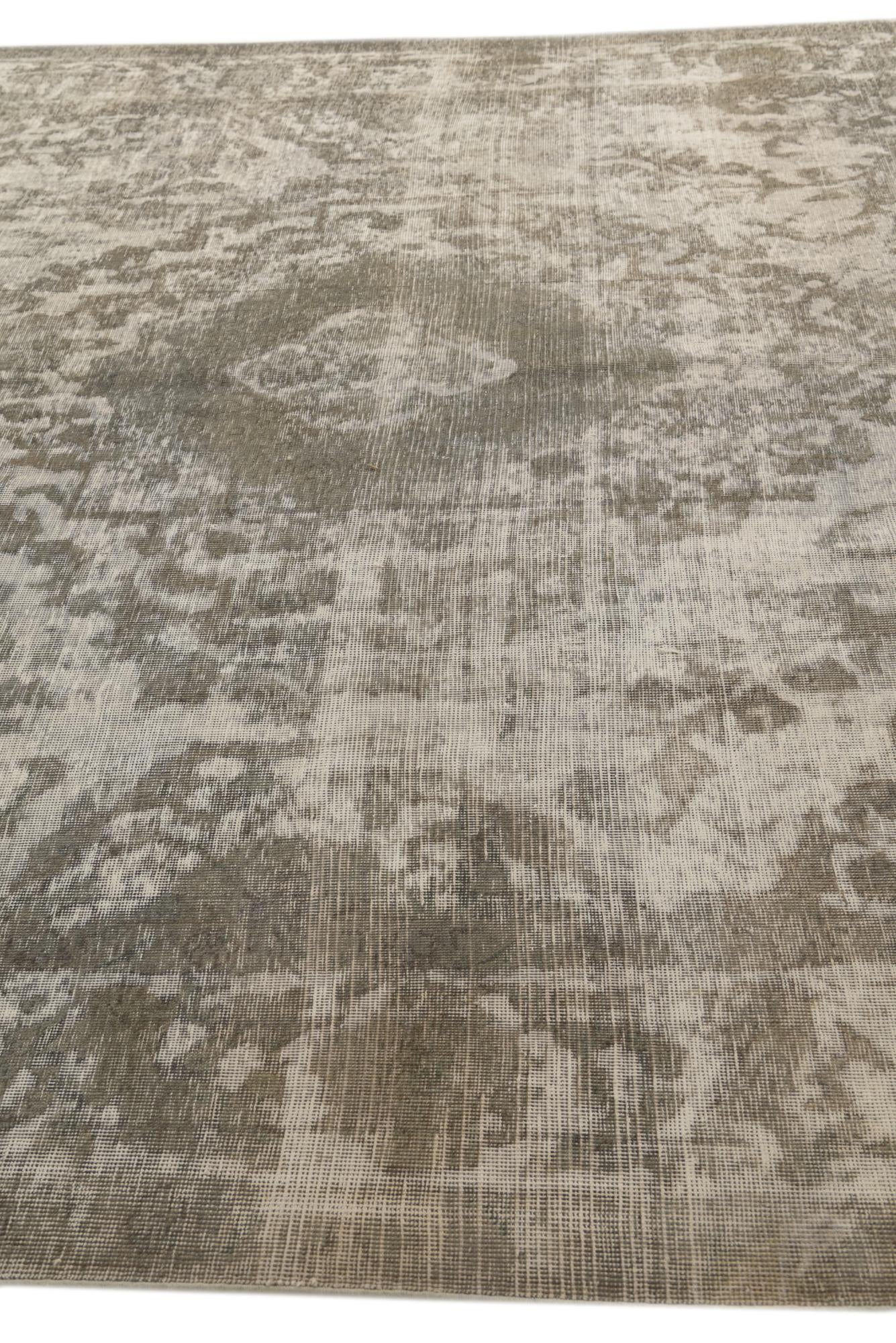 9' 6 x 12' 4 Hand Knotted Ultra Vintage Persian Wool Rug