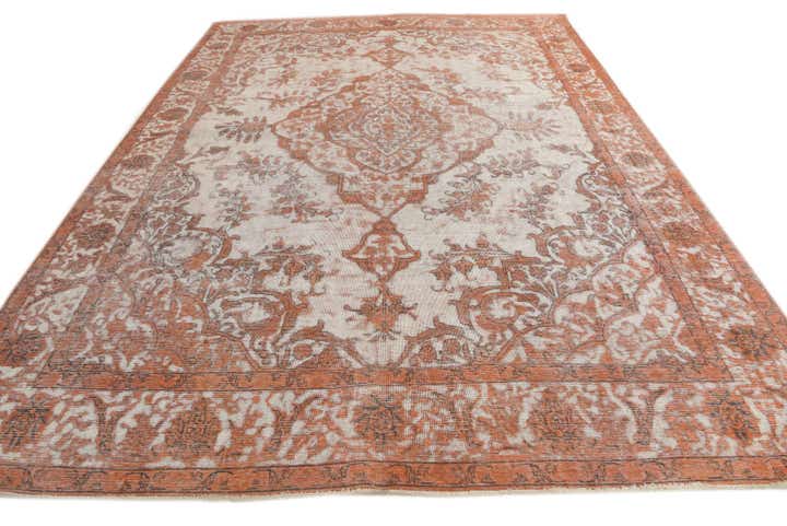 9' 4 x 13' Hand Knotted Ultra Vintage Persian Wool Rug