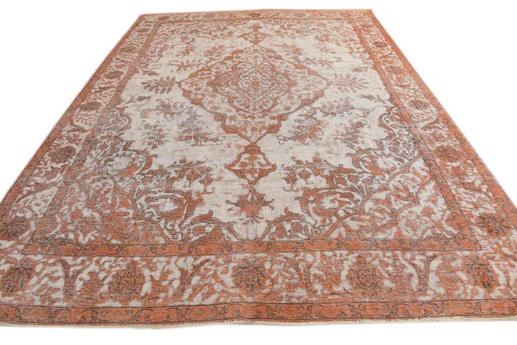 Detail image of 9' 4 x 13' Hand Knotted Ultra Vintage Persian Wool Rug