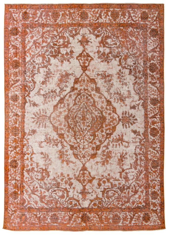 Detail image of 9' 4 x 13' Hand Knotted Ultra Vintage Persian Wool Rug