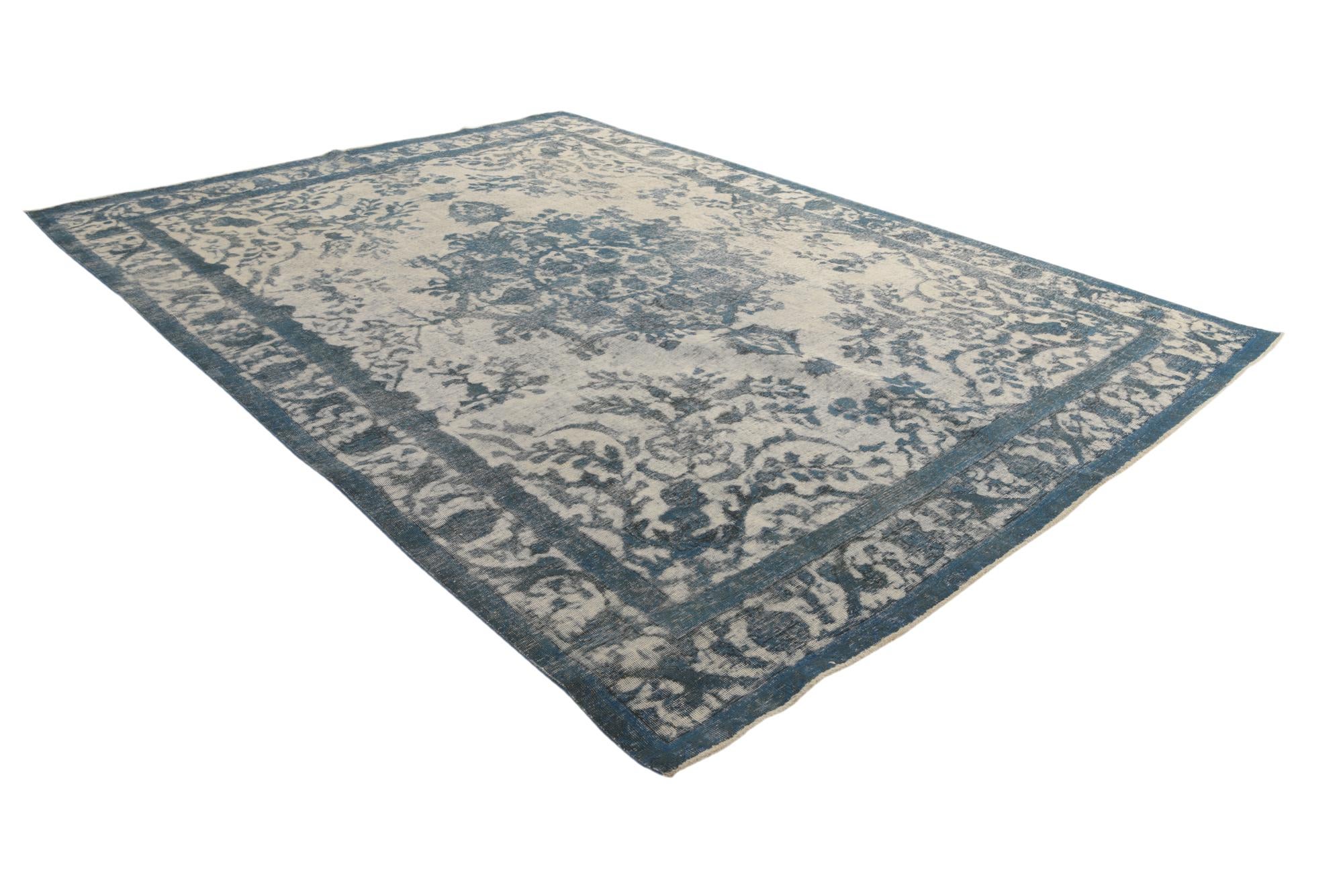 9' 4 x 12' 10 Hand Knotted Ultra Vintage Persian Wool Rug