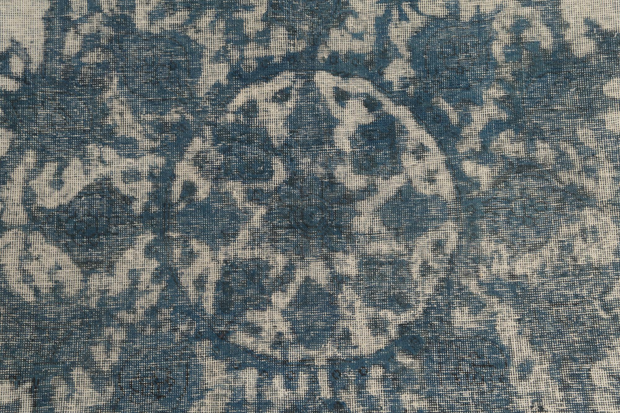 9' 4 x 12' 10 Hand Knotted Ultra Vintage Persian Wool Rug