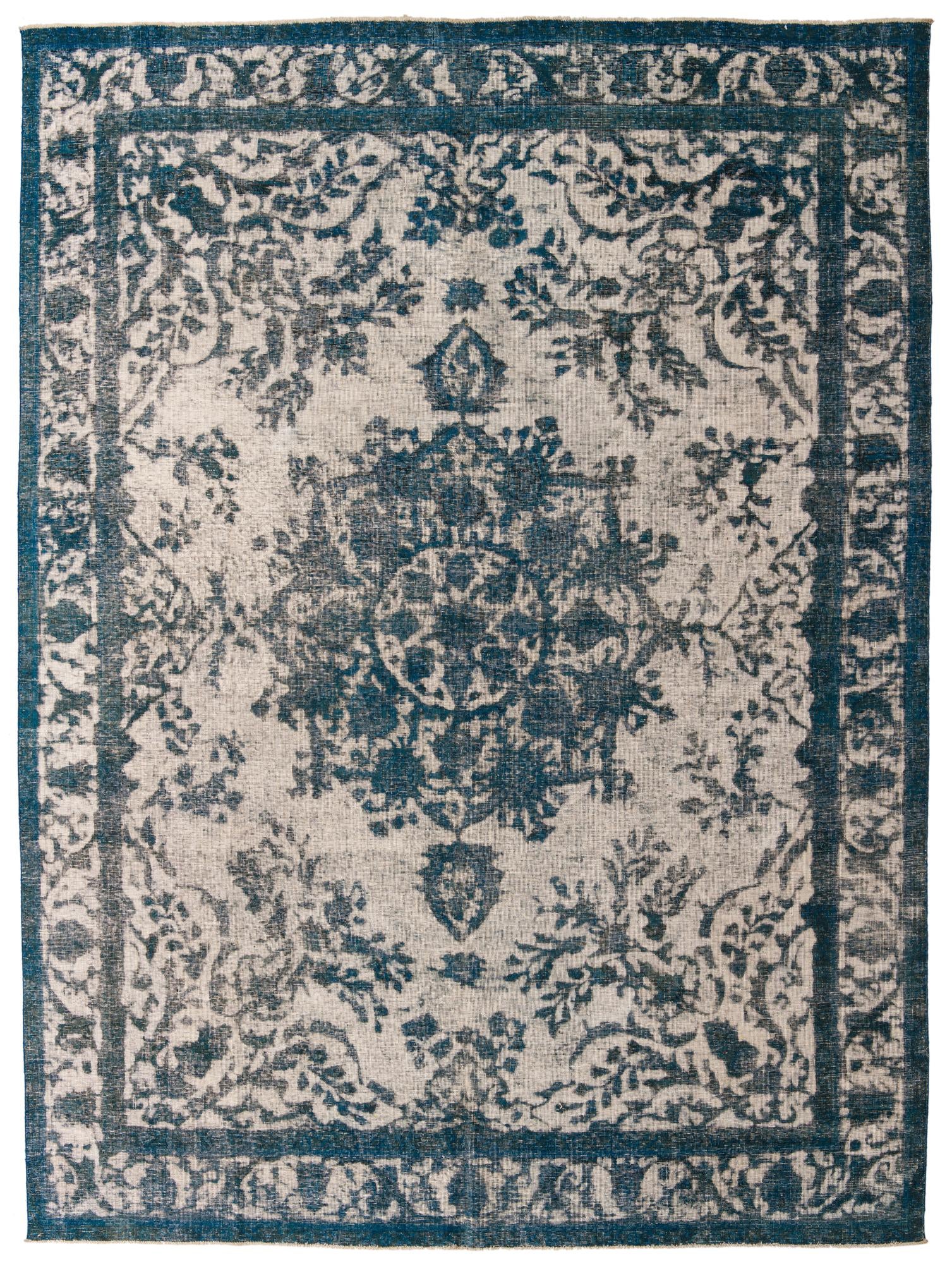 9' 4 x 12' 10 Hand Knotted Ultra Vintage Persian Wool Rug