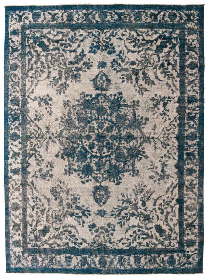 9' 4 x 12' 10 Hand Knotted Ultra Vintage Persian Wool Rug