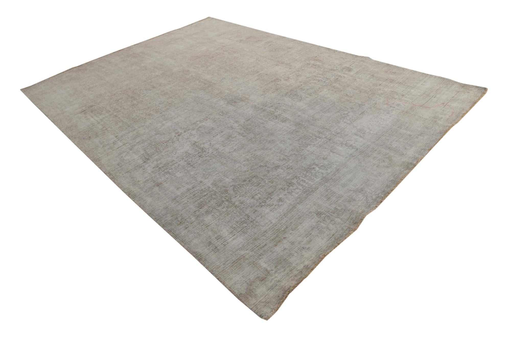 8' 10 x 12' 3 Hand Knotted Ultra Vintage Persian Wool Rug