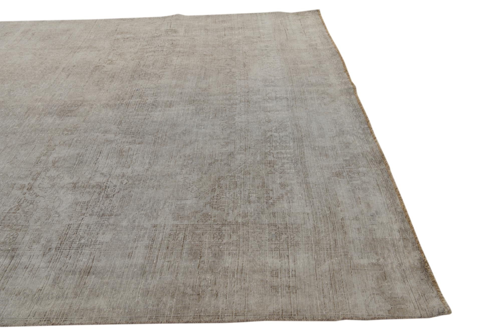 8' 10 x 12' 3 Hand Knotted Ultra Vintage Persian Wool Rug
