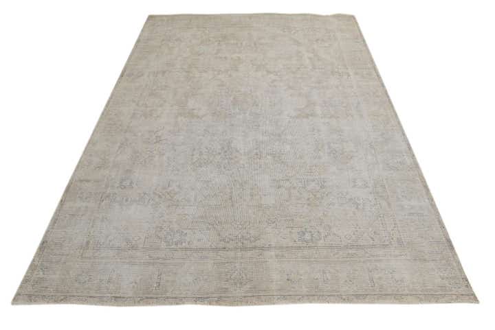 6' 4 x 9' 4 Hand Knotted Ultra Vintage Persian Wool Rug