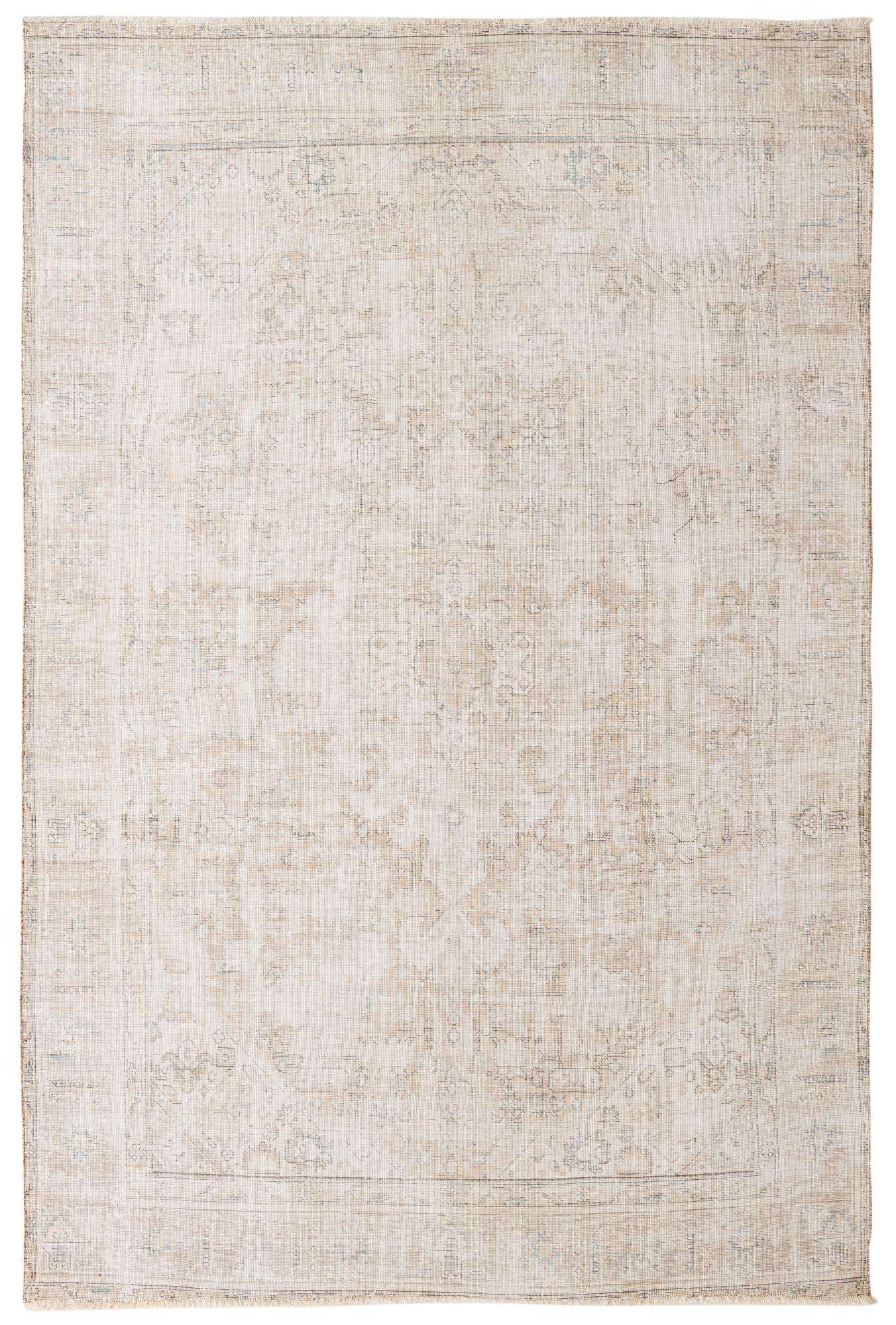 6' 4 x 9' 4 Hand Knotted Ultra Vintage Persian Wool Rug