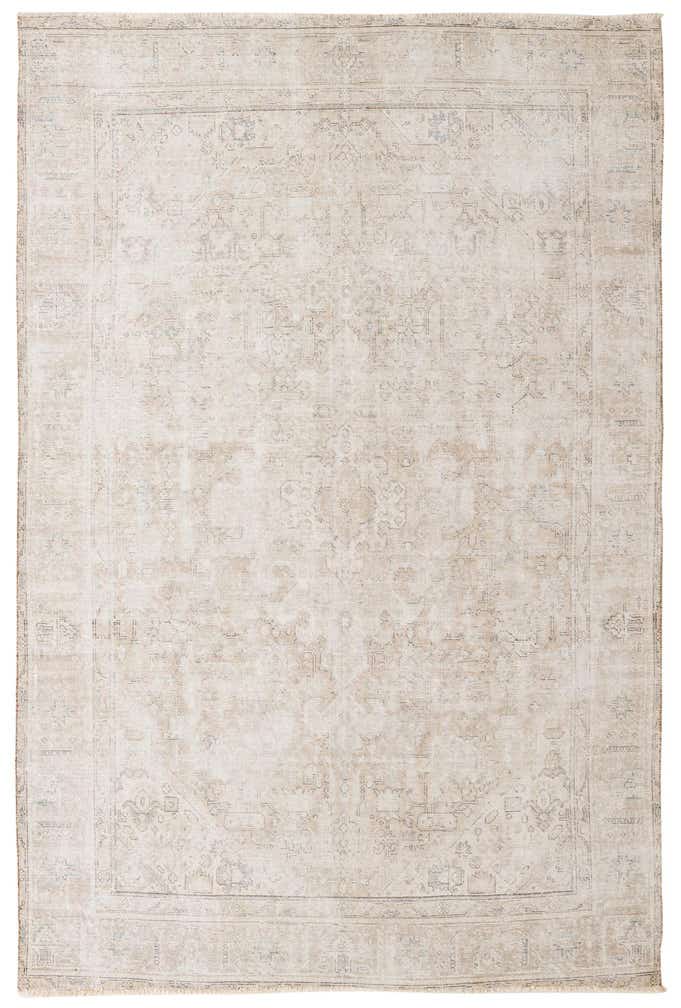 6' 4 x 9' 4 Hand Knotted Ultra Vintage Persian Wool Rug