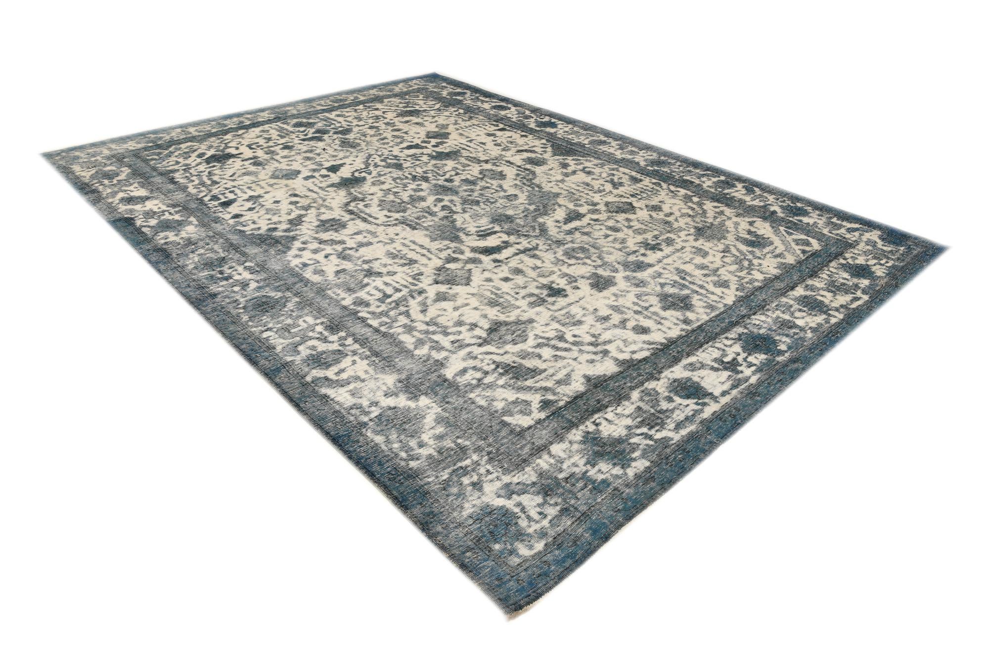 9' 6 x 12' 9 Hand Knotted Ultra Vintage Persian Wool Rug