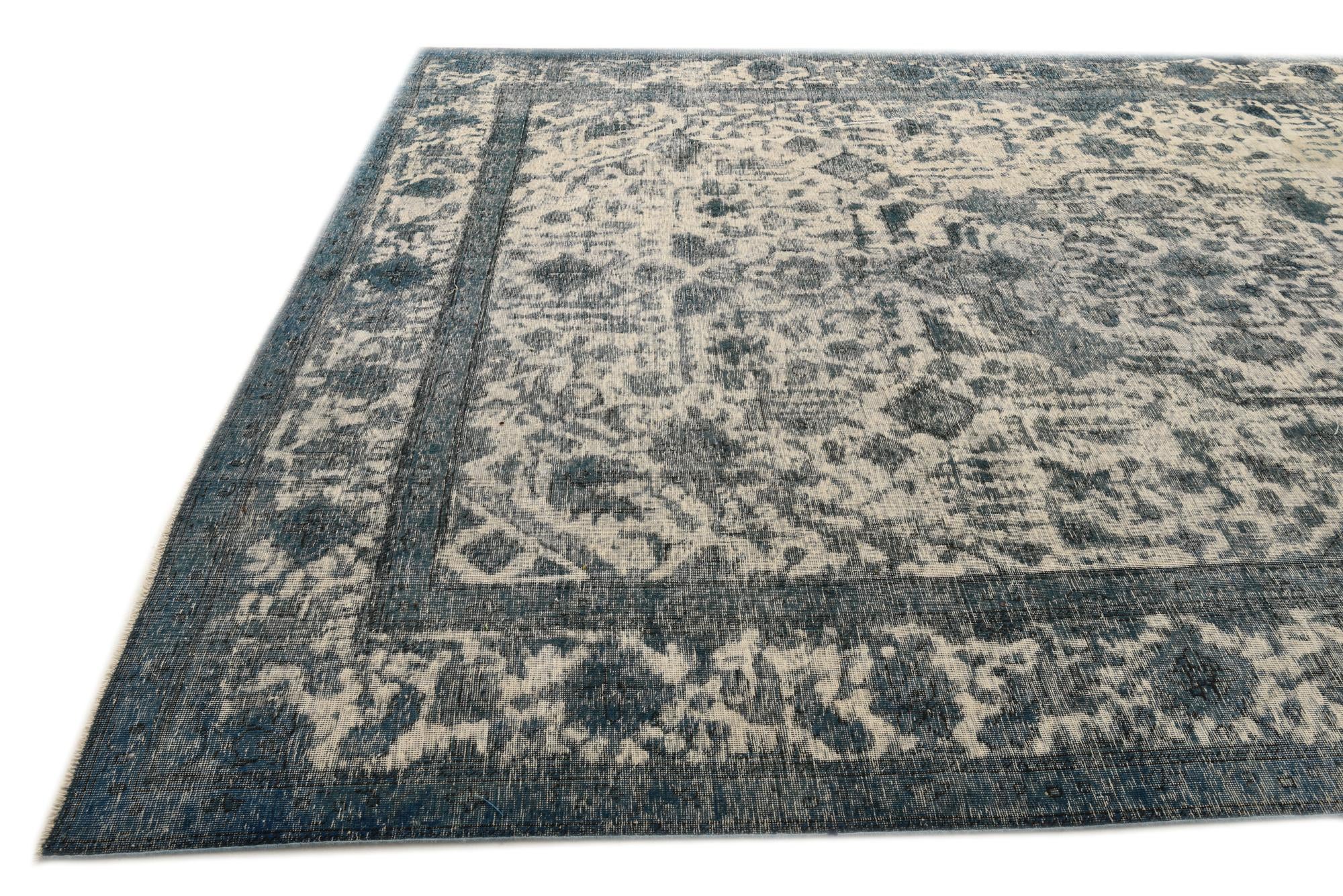 9' 6 x 12' 9 Hand Knotted Ultra Vintage Persian Wool Rug