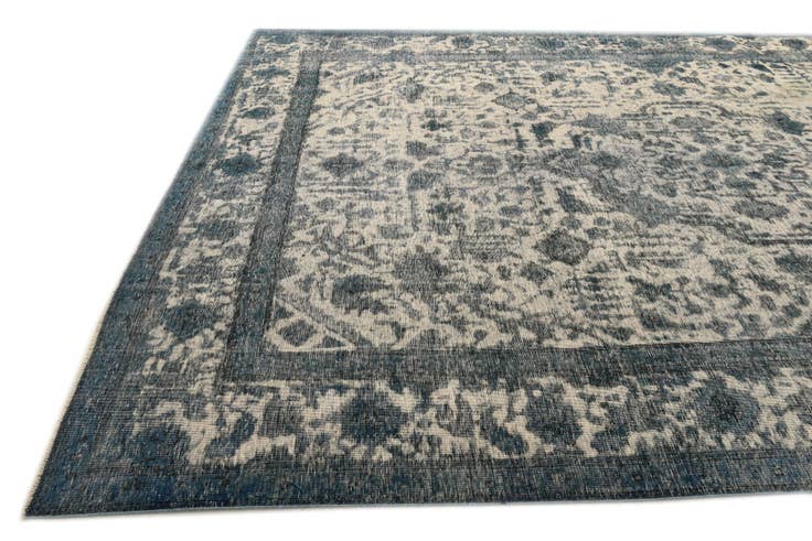 Detail image of 9' 6 x 12' 9 Hand Knotted Ultra Vintage Persian Wool Rug