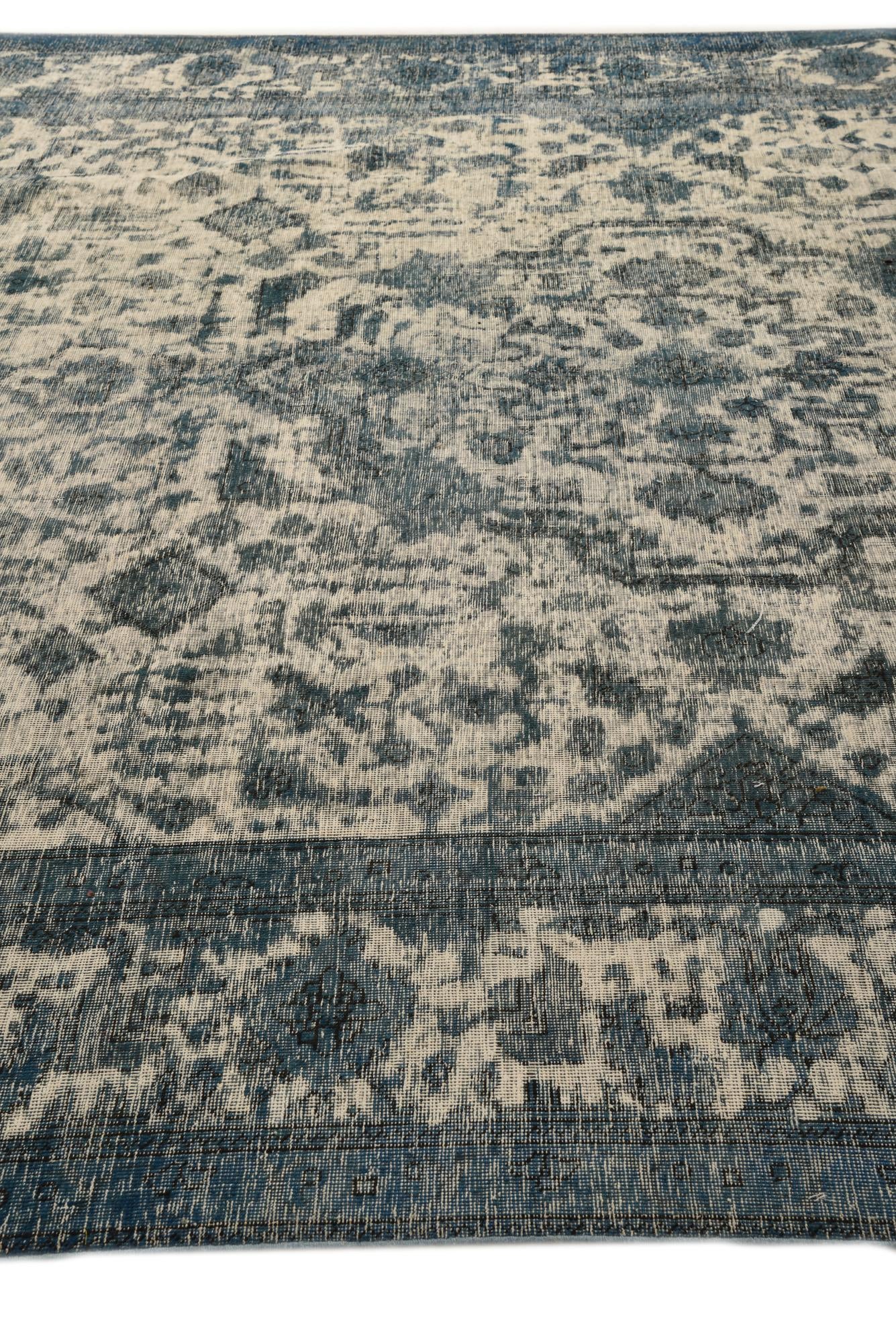 9' 6 x 12' 9 Hand Knotted Ultra Vintage Persian Wool Rug