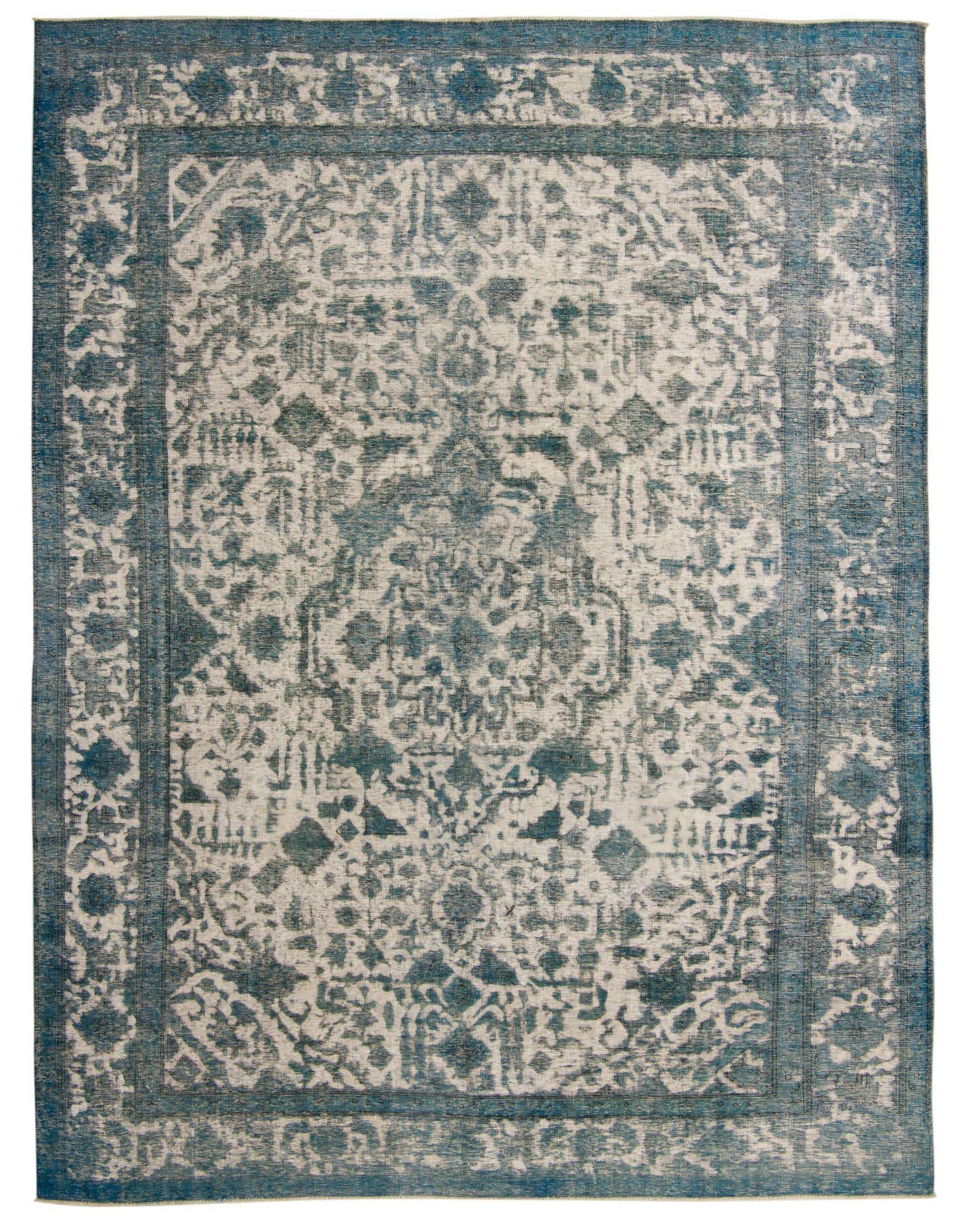 9' 6 x 12' 9 Hand Knotted Ultra Vintage Persian Wool Rug