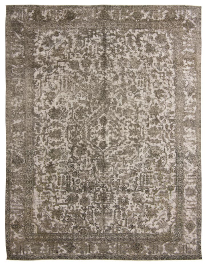  9' 5 x 12' 9  Hand Knotted Ultra Vintage Persian W...