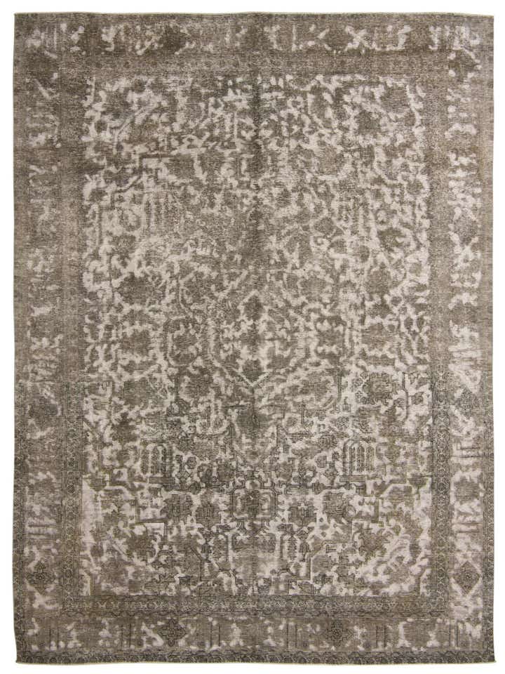9' 5 x 12' 9 Hand Knotted Ultra Vintage Persian Wool Rug